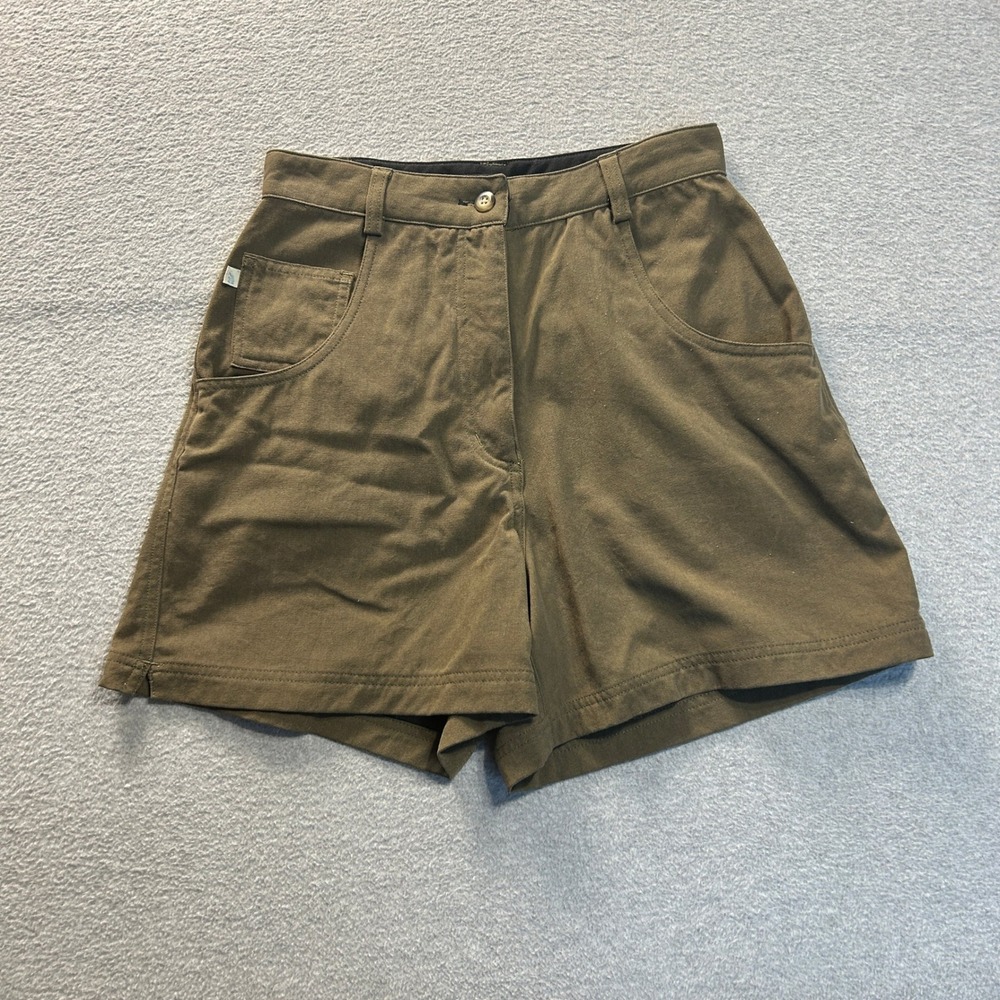 The North Face Hiking Shorts Womens 4 Olive Green Nylon Utility Outdoor Trail